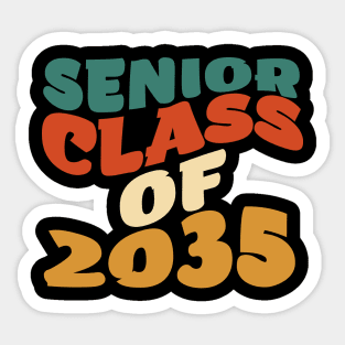 Senior Class of 2035 vintage Sticker